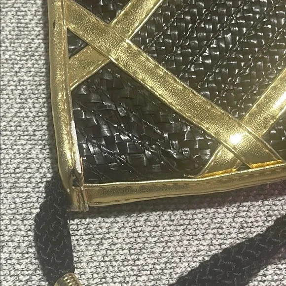 Worthington Black and Gold Geometric Shoulder Bag - Picture 13 of 14